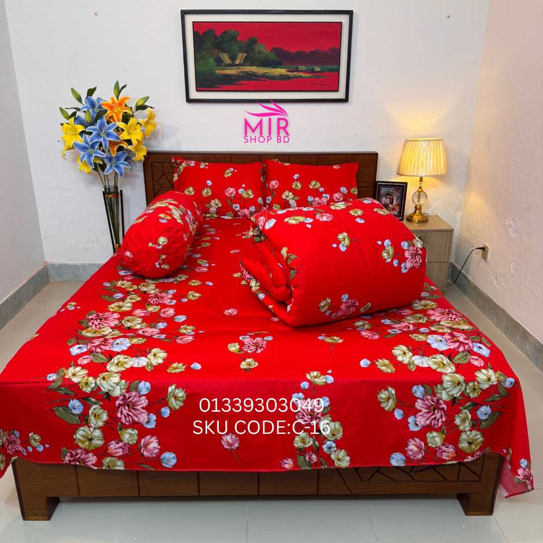 Premium,Quality,Twill,Cotton,Comforter,5,Pies,Set,comforter, comforter set, soft bedding, warm comforter, premium comforter Bangladesh,  cotton comforter, bedding set, winter blanket, stylish bedding