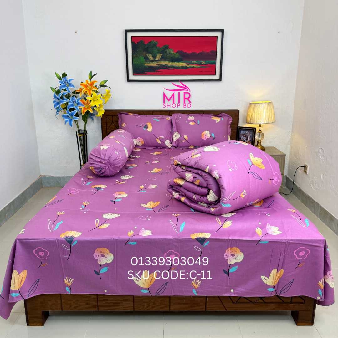 Premium,Quality,Twill,Cotton,Comforter,5,Pies,Set,comforter, comforter set, soft bedding, warm comforter, premium comforter Bangladesh,  cotton comforter, bedding set, winter blanket, stylish bedding