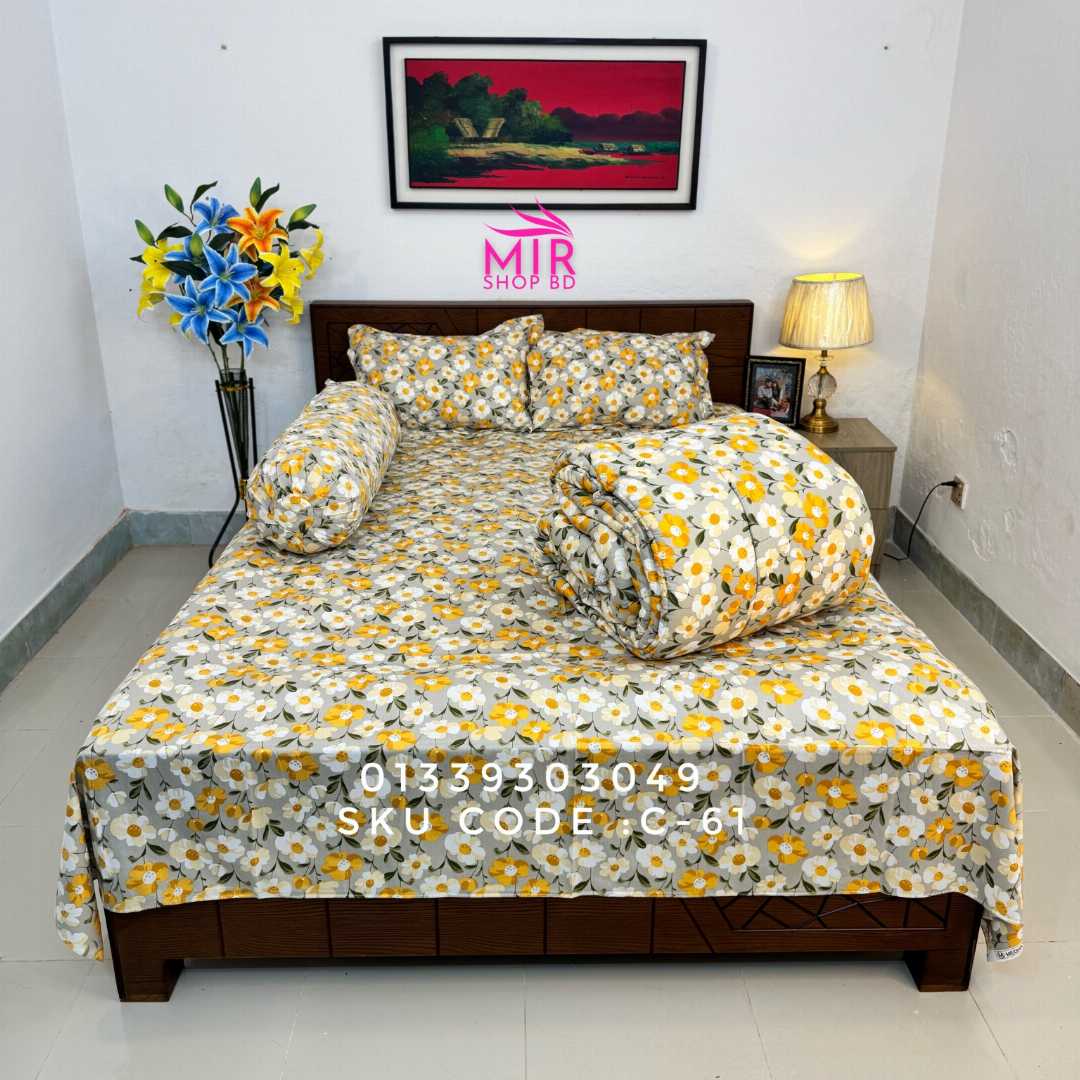 Premium,Quality,Twill,Cotton,Comforter,5,Pies,Set,comforter, comforter set, soft bedding, warm comforter, premium comforter Bangladesh,  cotton comforter, bedding set, winter blanket, stylish bedding