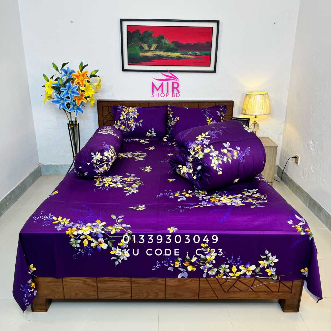 Premium,Quality,Twill,Cotton,Comforter,5,Pies,Set,comforter, comforter set, soft bedding, warm comforter, premium comforter Bangladesh,  cotton comforter, bedding set, winter blanket, stylish bedding