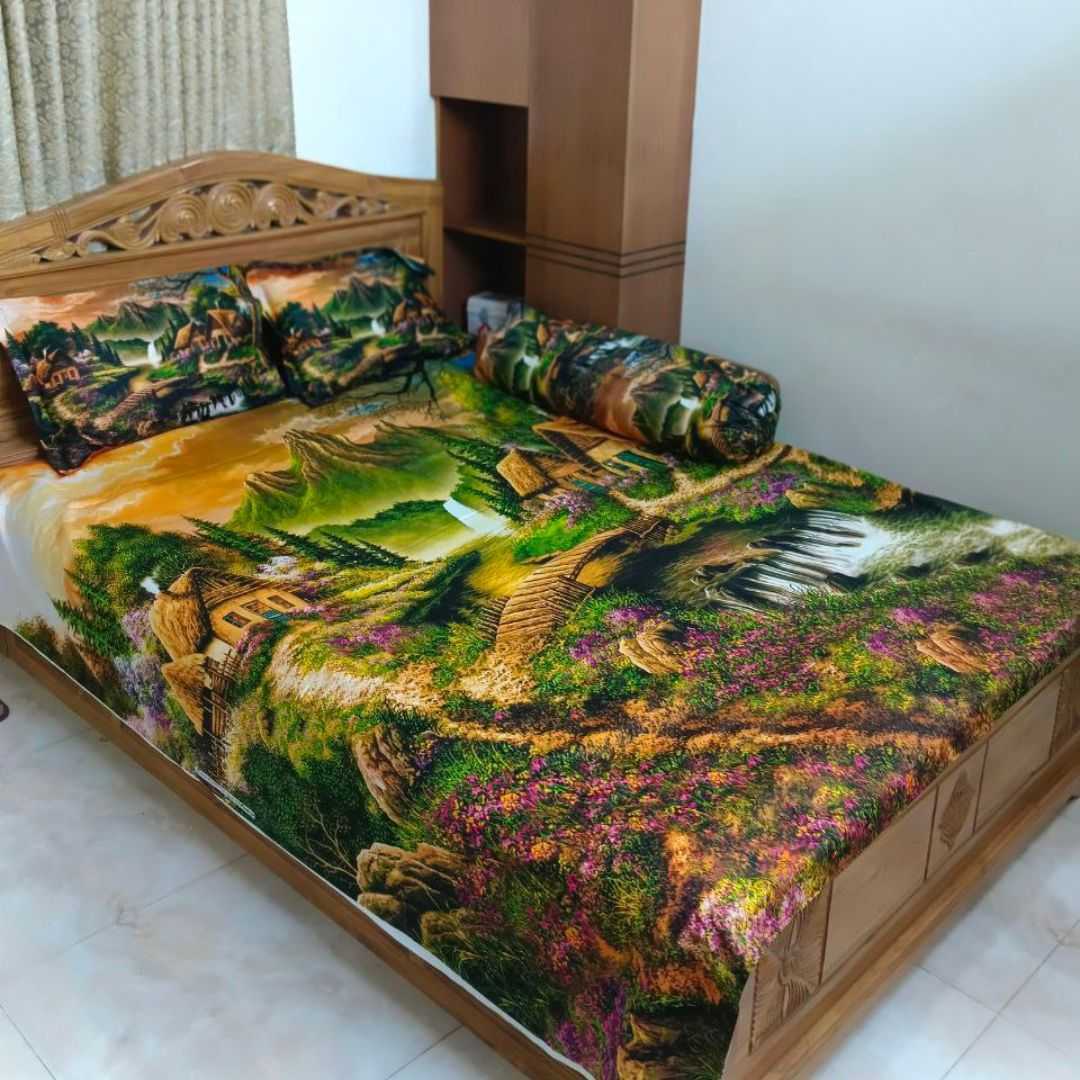 Luxury,King,size,Bed,Sheet,with,Matching,Pillow,covers