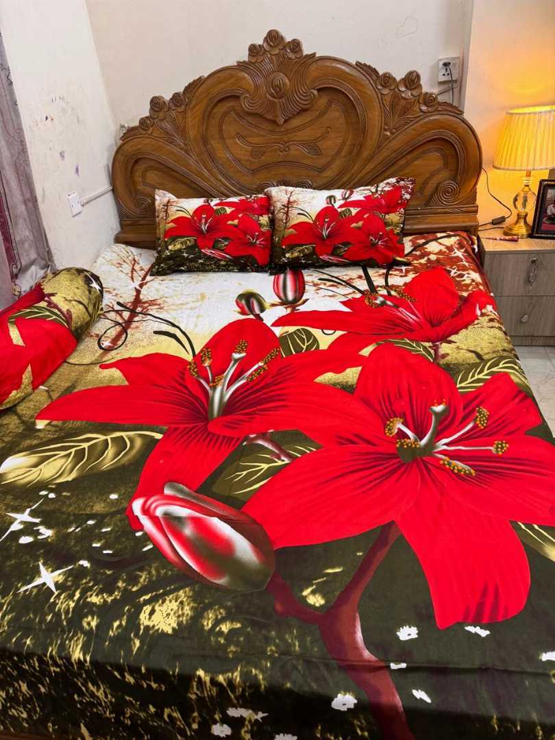 Luxury,King,size,Bed,Sheet,with,Matching,Pillow,covers