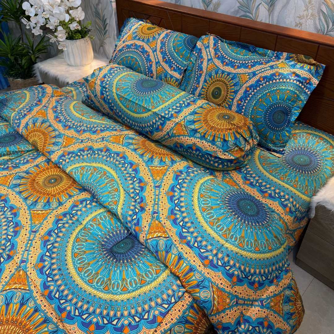 Premium,Quality,Twill,Cotton,Comforter,5,Pies,Set,comforter, comforter set, soft bedding, warm comforter, premium comforter Bangladesh, cotton comforter, bedding set, winter blanket, stylish bedding