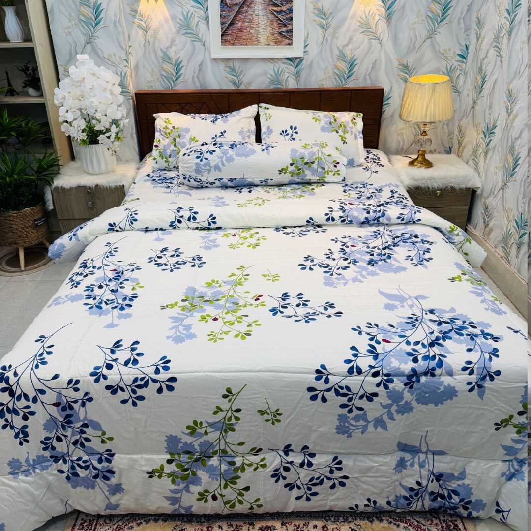 Premium,Quality,Twill,Cotton,Comforter,5,Pies,Set,comforter, comforter set, soft bedding, warm comforter, premium comforter Bangladesh,  cotton comforter, bedding set, winter blanket, stylish bedding