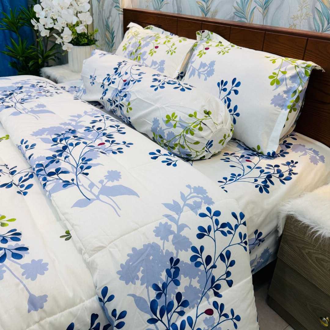Premium,Quality,Twill,Cotton,Comforter,5,Pies,Set,comforter, comforter set, soft bedding, warm comforter, premium comforter Bangladesh, cotton comforter, bedding set, winter blanket, stylish bedding