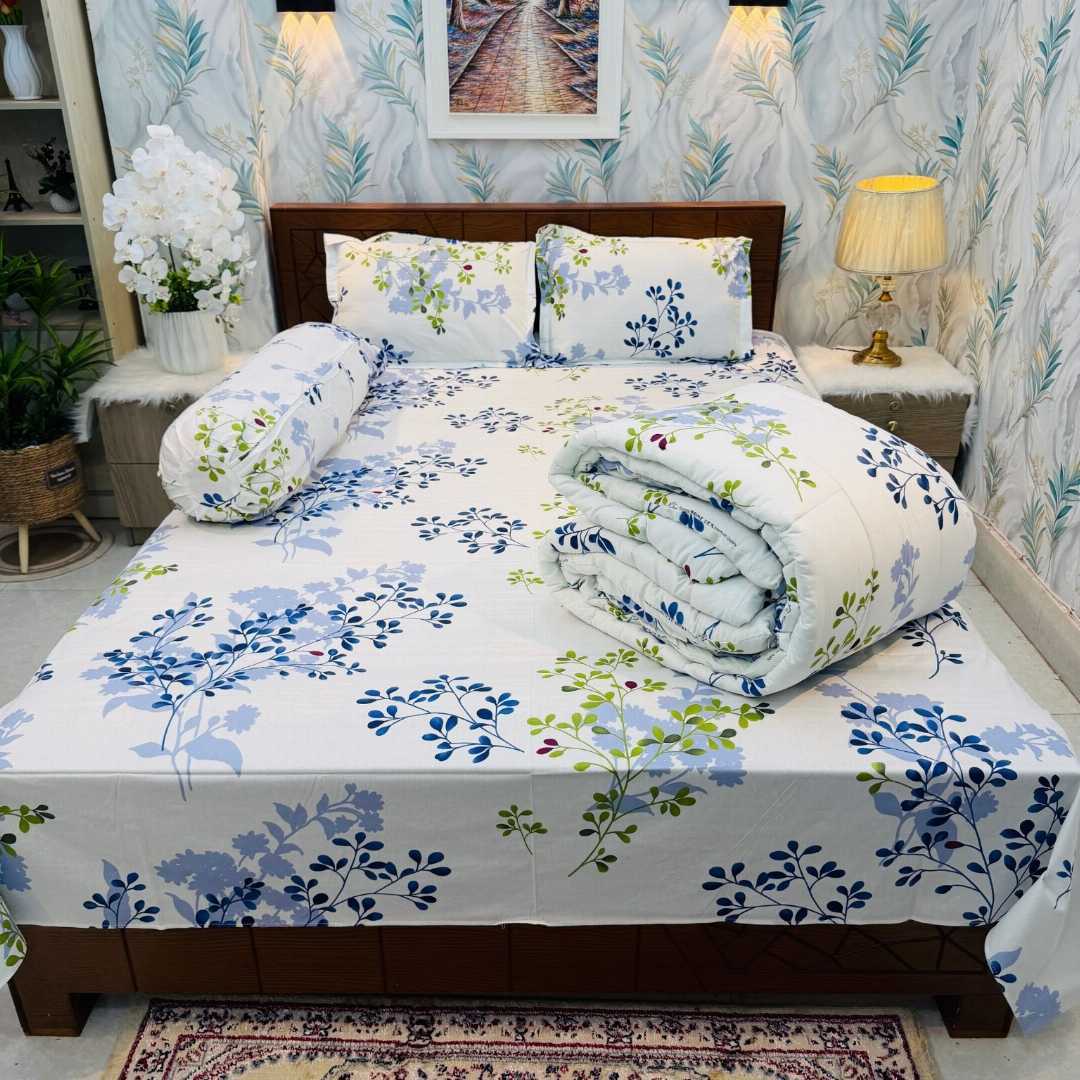 Premium,Quality,Twill,Cotton,Comforter,5,Pies,Set,comforter, comforter set, soft bedding, warm comforter, premium comforter Bangladesh, cotton comforter, bedding set, winter blanket, stylish bedding