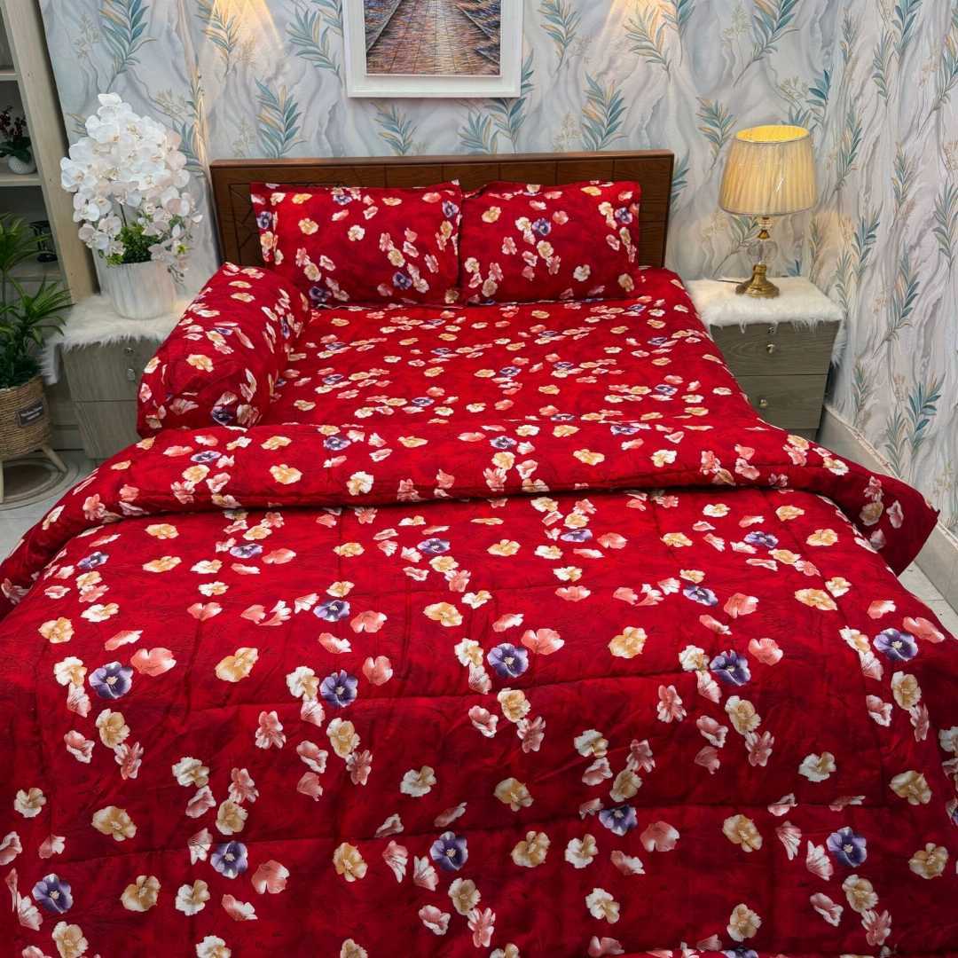 Premium,Quality,Twill,Cotton,Comforter,5,Pies,Set,comforter, comforter set, soft bedding, warm comforter, premium comforter Bangladesh,  cotton comforter, bedding set, winter blanket, stylish bedding