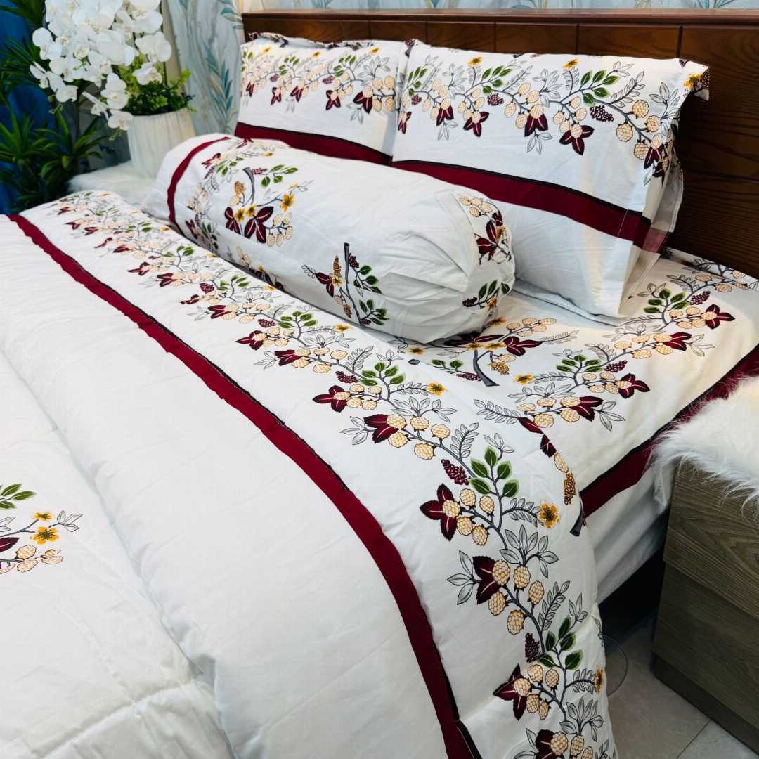 Premium,Quality,Twill,Cotton,Comforter,5,Pies,Set,comforter, comforter set, soft bedding, warm comforter, premium comforter Bangladesh, cotton comforter, bedding set, winter blanket, stylish bedding