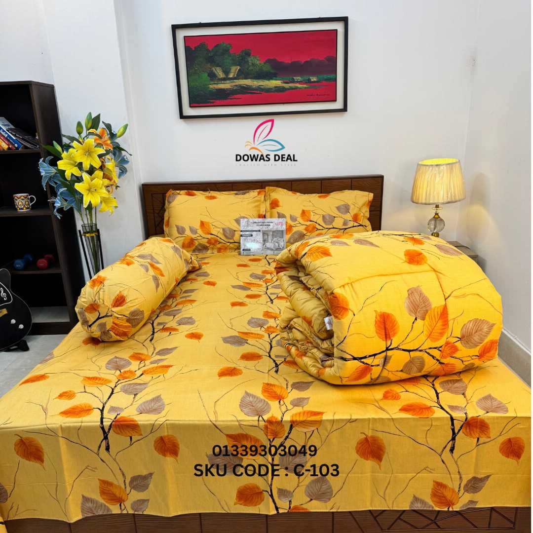 Premium,Quality,Twill,Cotton,Comforter,5,Pies,Set,comforter, comforter set, soft bedding, warm comforter, premium comforter Bangladesh,  cotton comforter, bedding set, winter blanket, stylish bedding