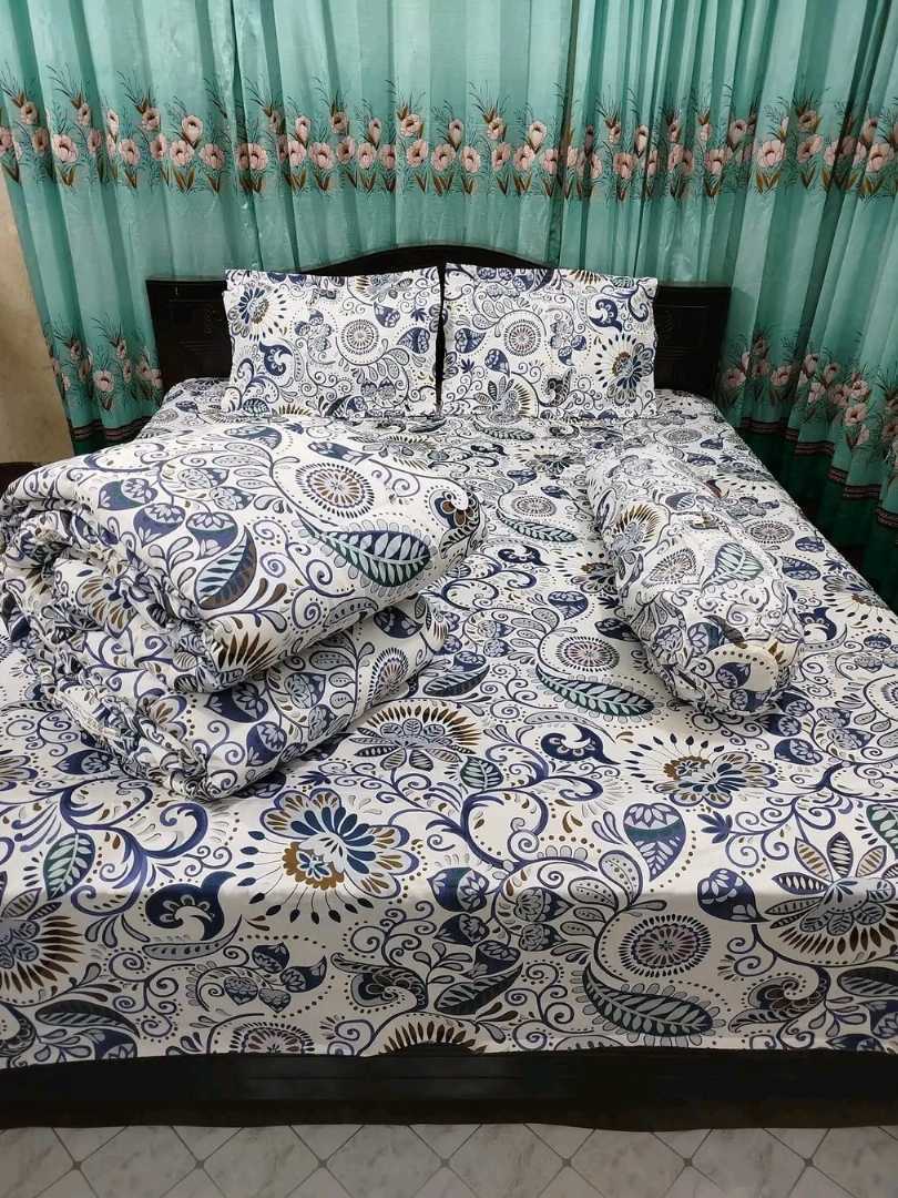 Premium,Quality,Twill,Cotton,Comforter,5,Pies,Set,comforter, comforter set, soft bedding, warm comforter, premium comforter Bangladesh,  cotton comforter, bedding set, winter blanket, stylish bedding