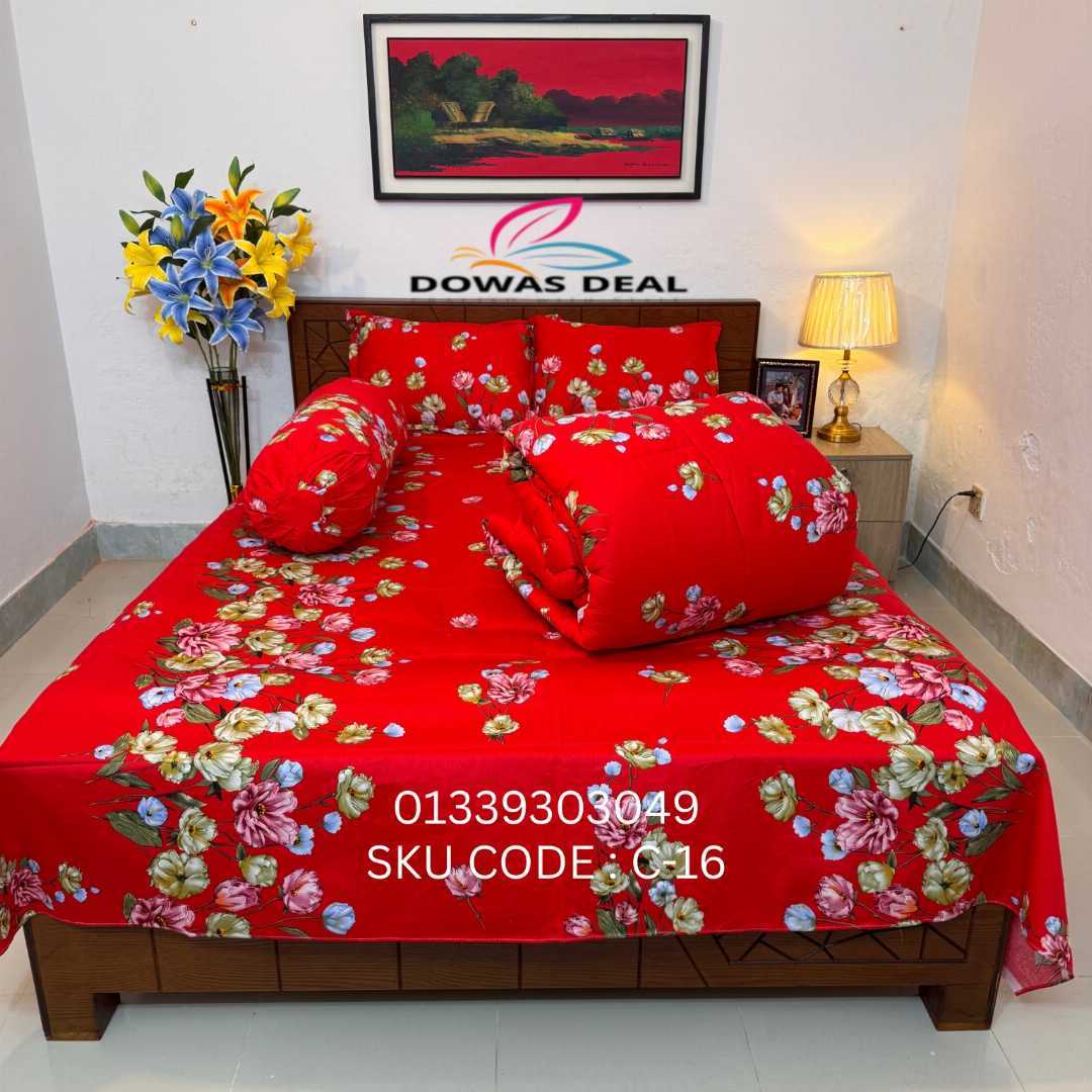 Premium,Quality,Twill,Cotton,Comforter,5,Pies,Set,comforter, comforter set, soft bedding, warm comforter, premium comforter Bangladesh,  cotton comforter, bedding set, winter blanket, stylish bedding