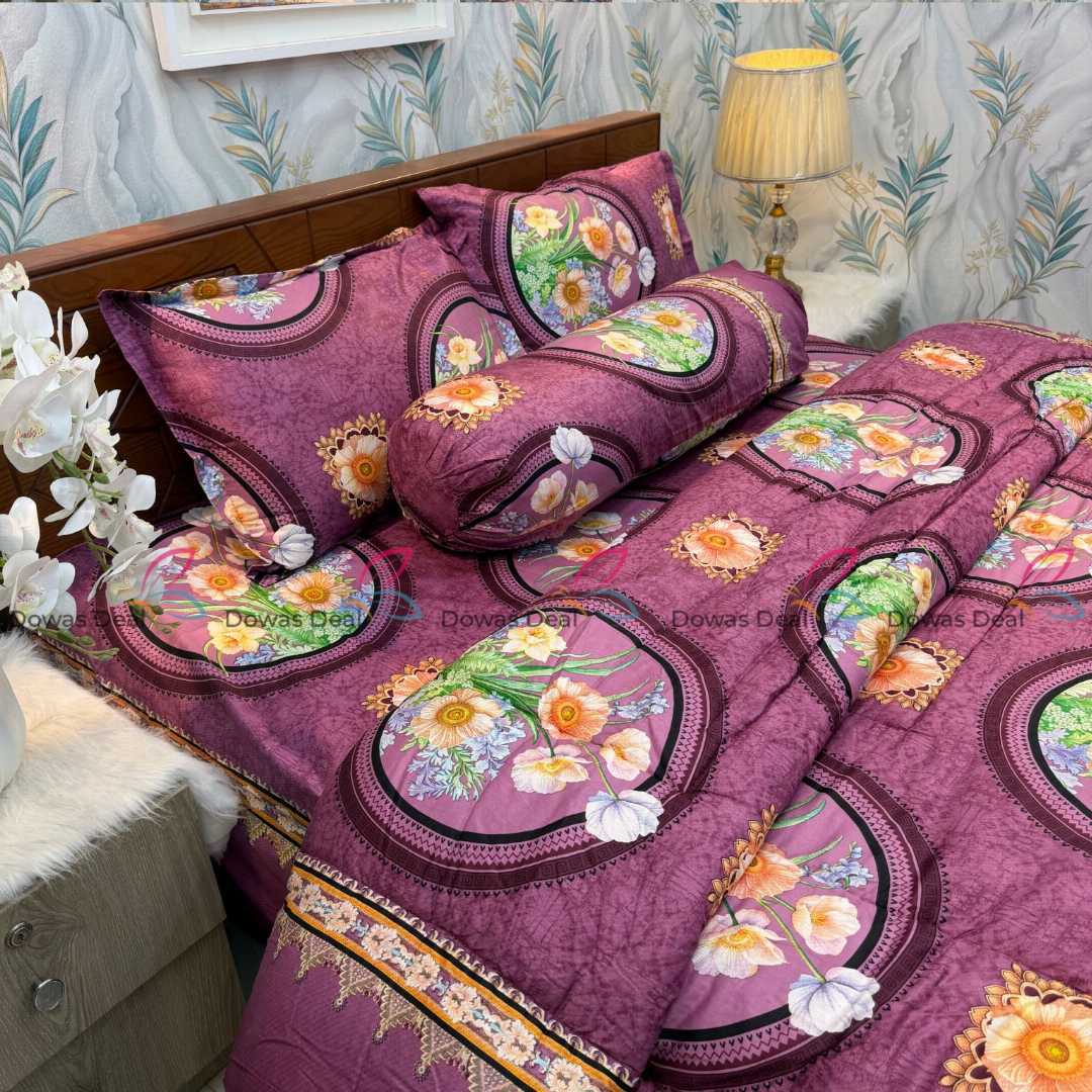 Premium,Quality,Twill,Cotton,Comforter,5,Pies,Set,comforter, comforter set, soft bedding, warm comforter, premium comforter Bangladesh, cotton comforter, bedding set, winter blanket, stylish bedding