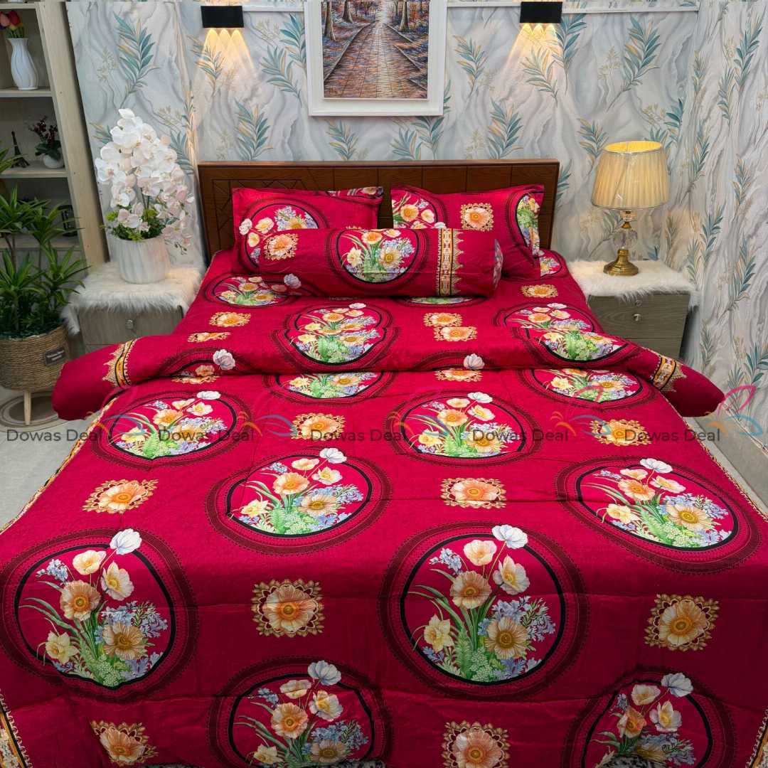 Premium,Quality,Twill,Cotton,Comforter,5,Pies,Set,comforter, comforter set, soft bedding, warm comforter, premium comforter Bangladesh,  cotton comforter, bedding set, winter blanket, stylish bedding
